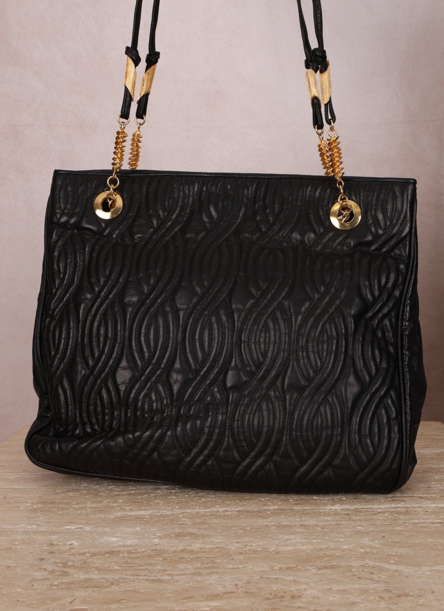 Vintage Fendi Leather Pasta Tote Bag - FashioNica