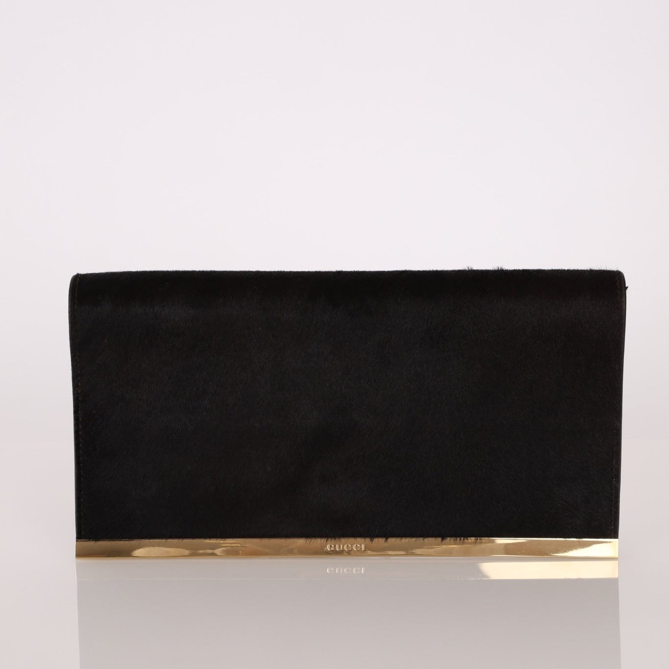 Vintage Gucci Ponyhair Frame Clutch - FashioNica