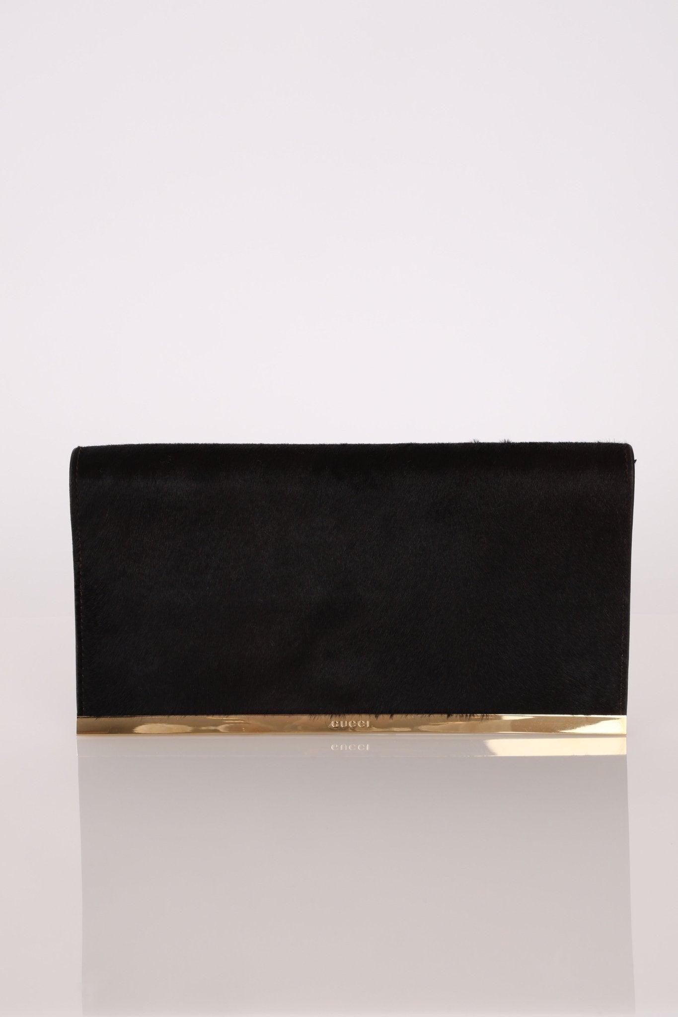 Vintage Gucci Ponyhair Frame Clutch - FashioNica