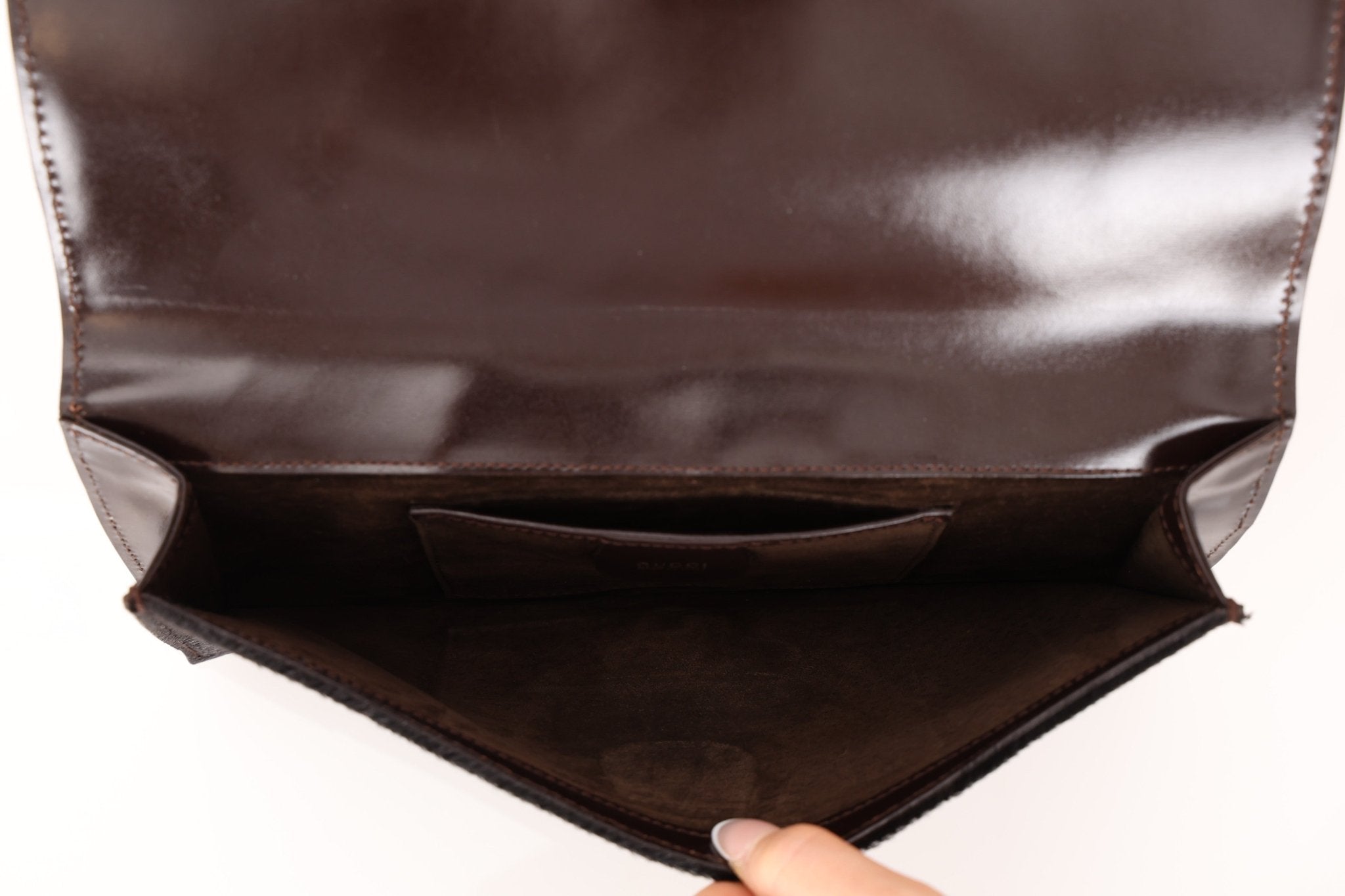 Vintage Gucci Ponyhair Frame Clutch - FashioNica