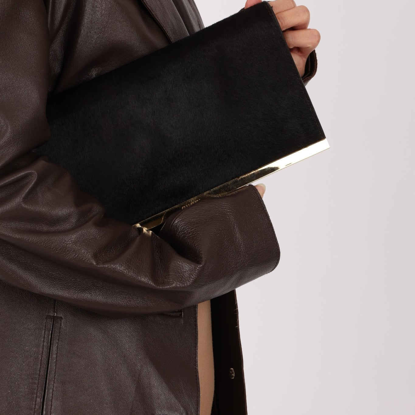 Vintage Gucci Ponyhair Frame Clutch - FashioNica
