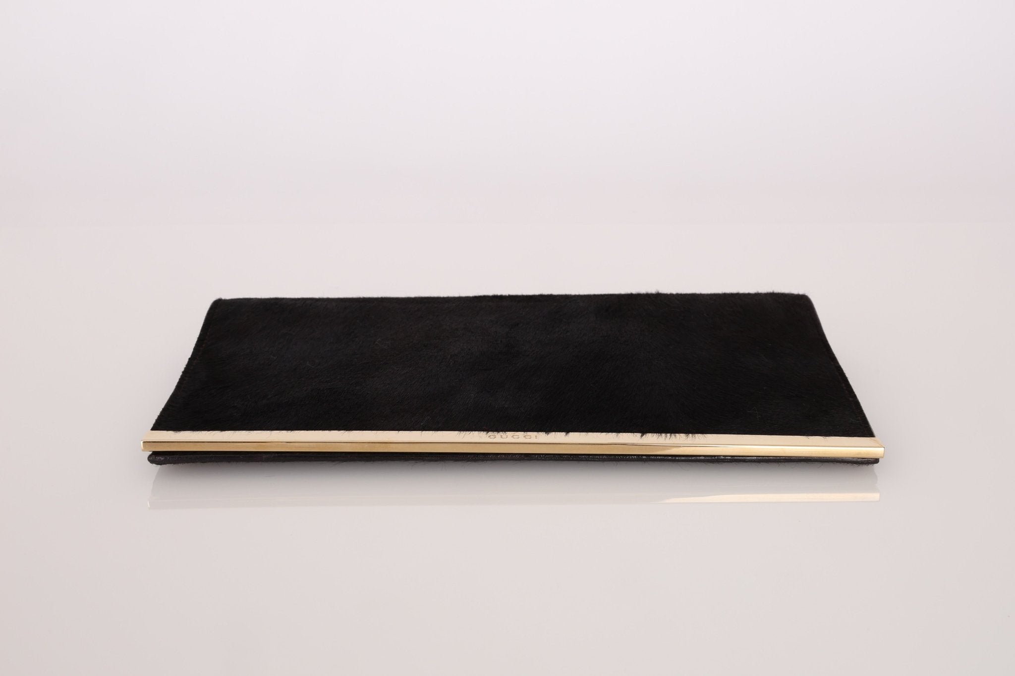 Vintage Gucci Ponyhair Frame Clutch - FashioNica