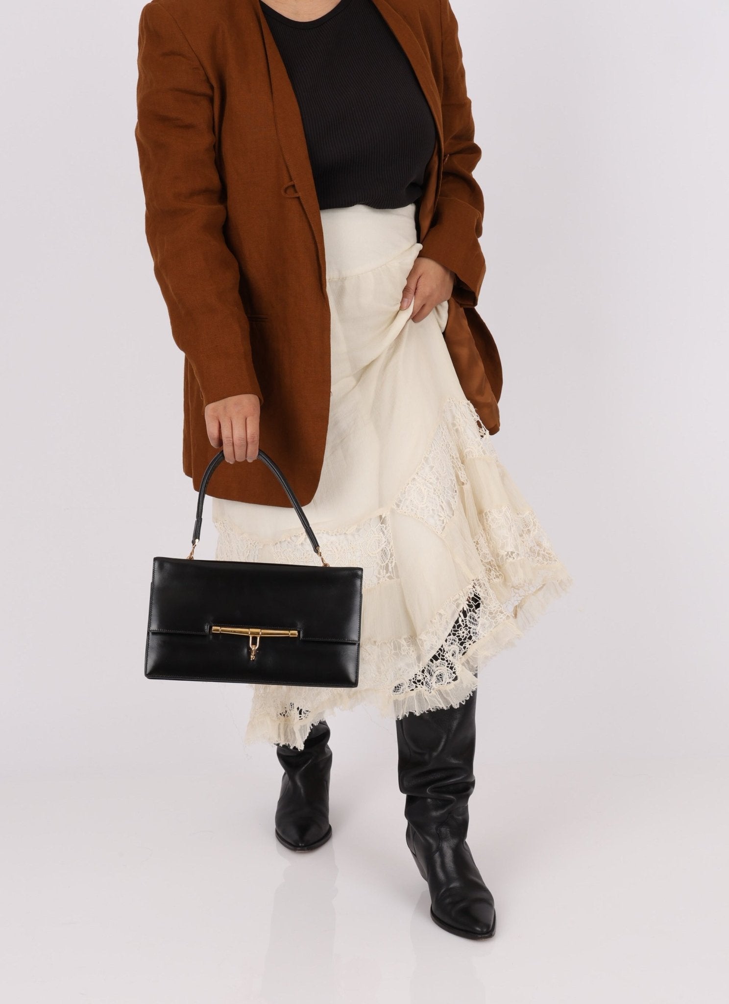 Vintage Hermès Boxcalf Palonnier - FashioNica