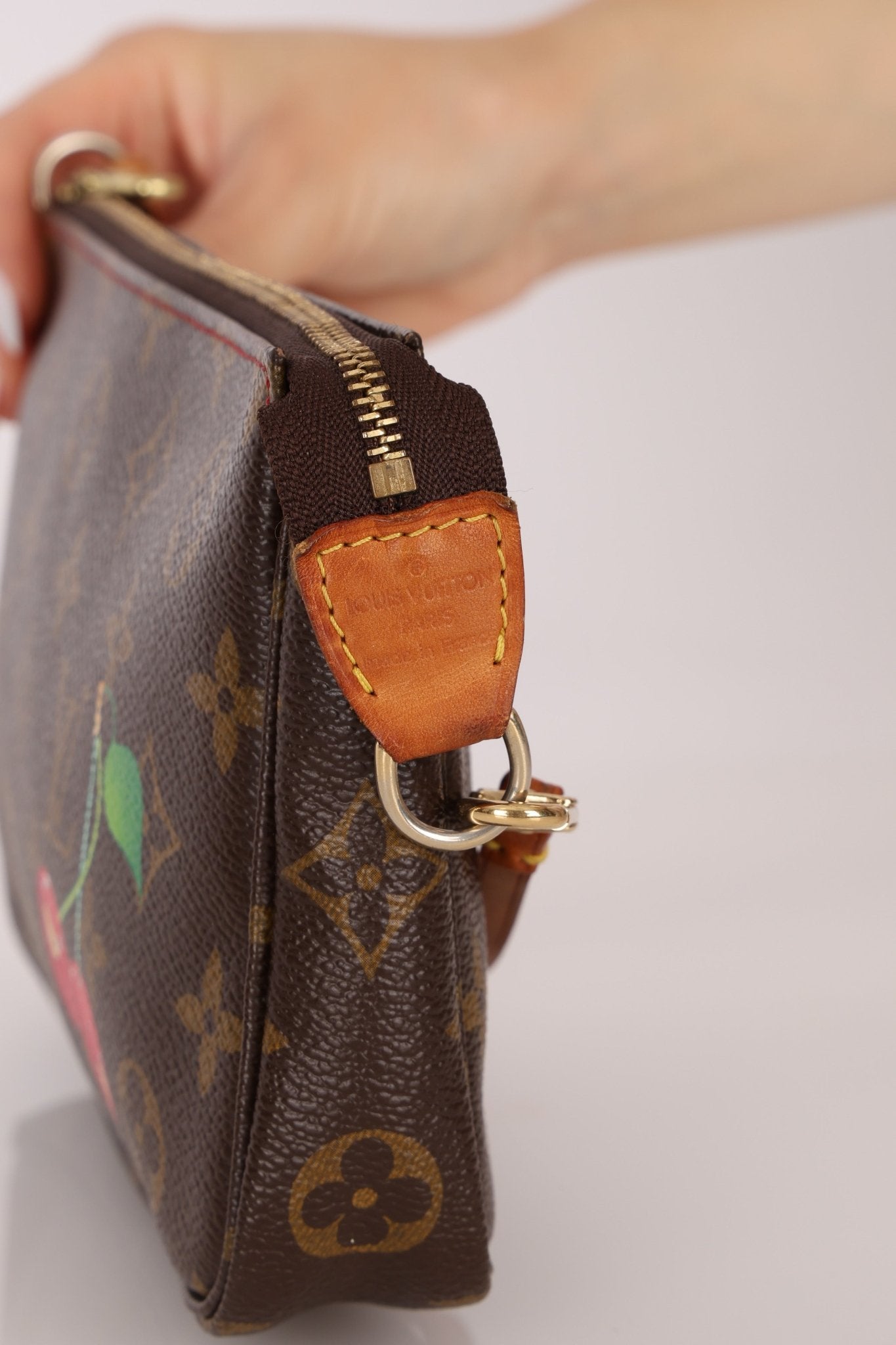 Vintage Limited Edition Louis Vuitton x Takashi Murakami Monogram Cerises Pochette - FashioNica