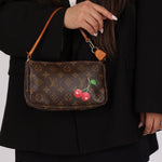 Vintage Limited Edition Louis Vuitton x Takashi Murakami Monogram Cerises Pochette - FashioNica