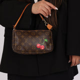 Vintage Limited Edition Louis Vuitton x Takashi Murakami Monogram Cerises Pochette - FashioNica