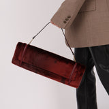 Vintage Loewe Bordeaux Ponyhair East West Bag - FashioNica