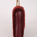 Vintage Loewe Bordeaux Ponyhair East West Bag - FashioNica