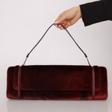 Vintage Loewe Bordeaux Ponyhair East West Bag - FashioNica