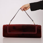 Vintage Loewe Bordeaux Ponyhair East West Bag - FashioNica