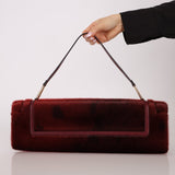 Vintage Loewe Bordeaux Ponyhair East West Bag - FashioNica