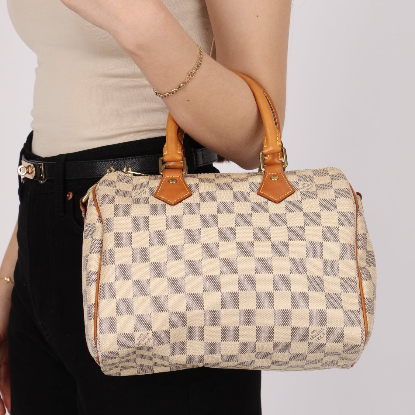 Vintage Louis Vuitton Azur Speedy Bandoliere 25 - FashioNica