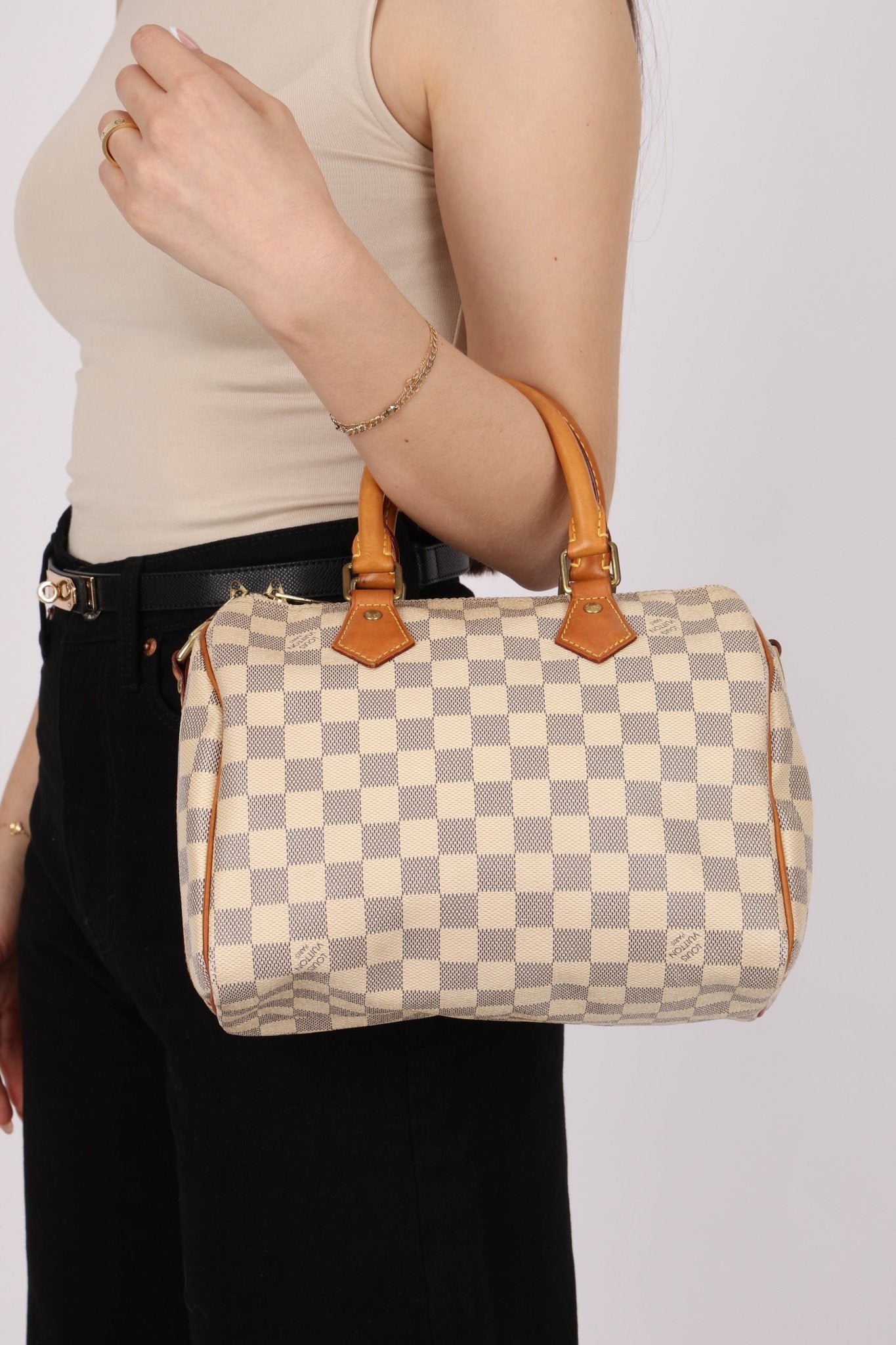 Vintage Louis Vuitton Azur Speedy Bandoliere 25 - FashioNica