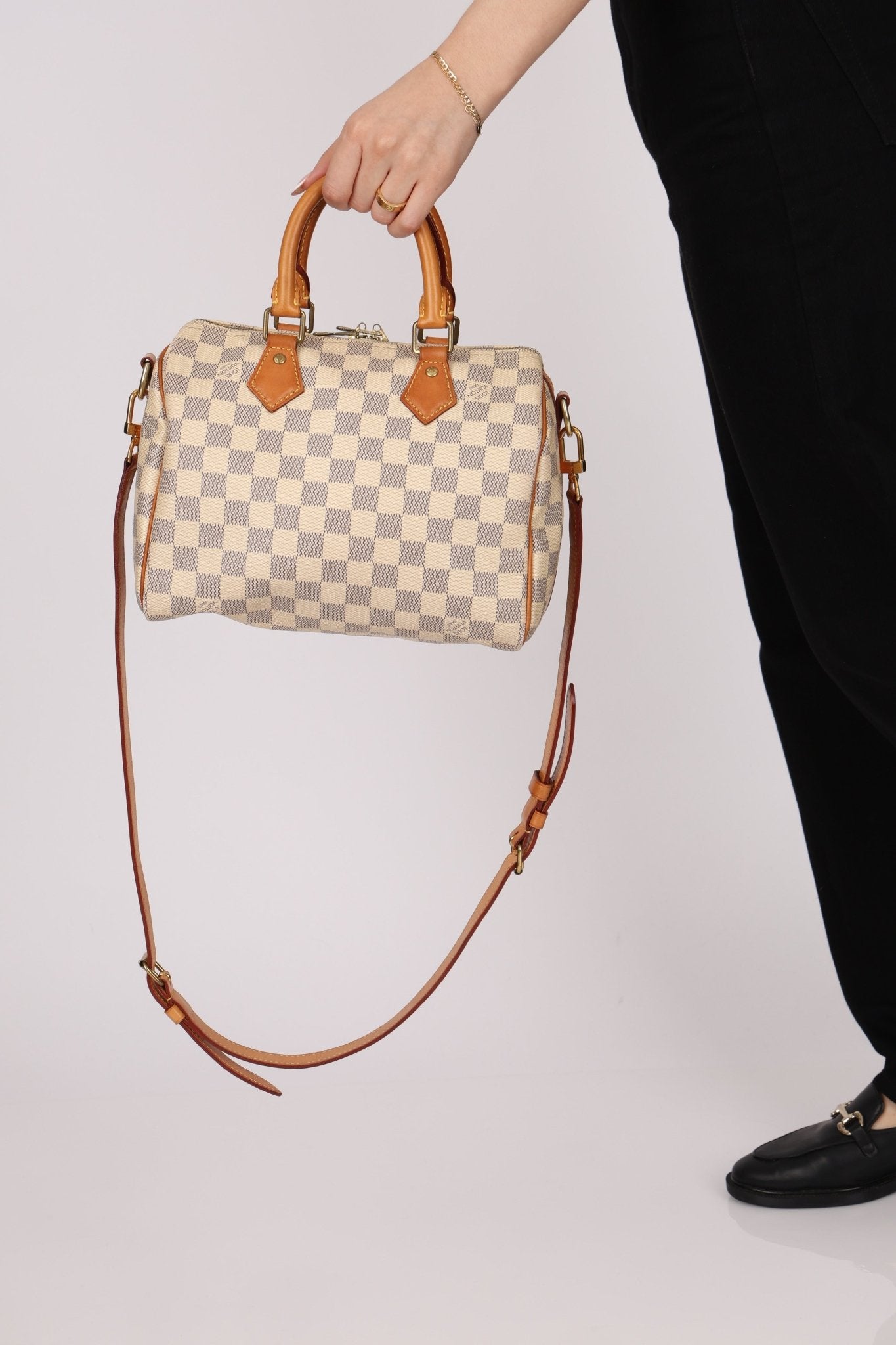 Vintage Louis Vuitton Azur Speedy Bandoliere 25 - FashioNica