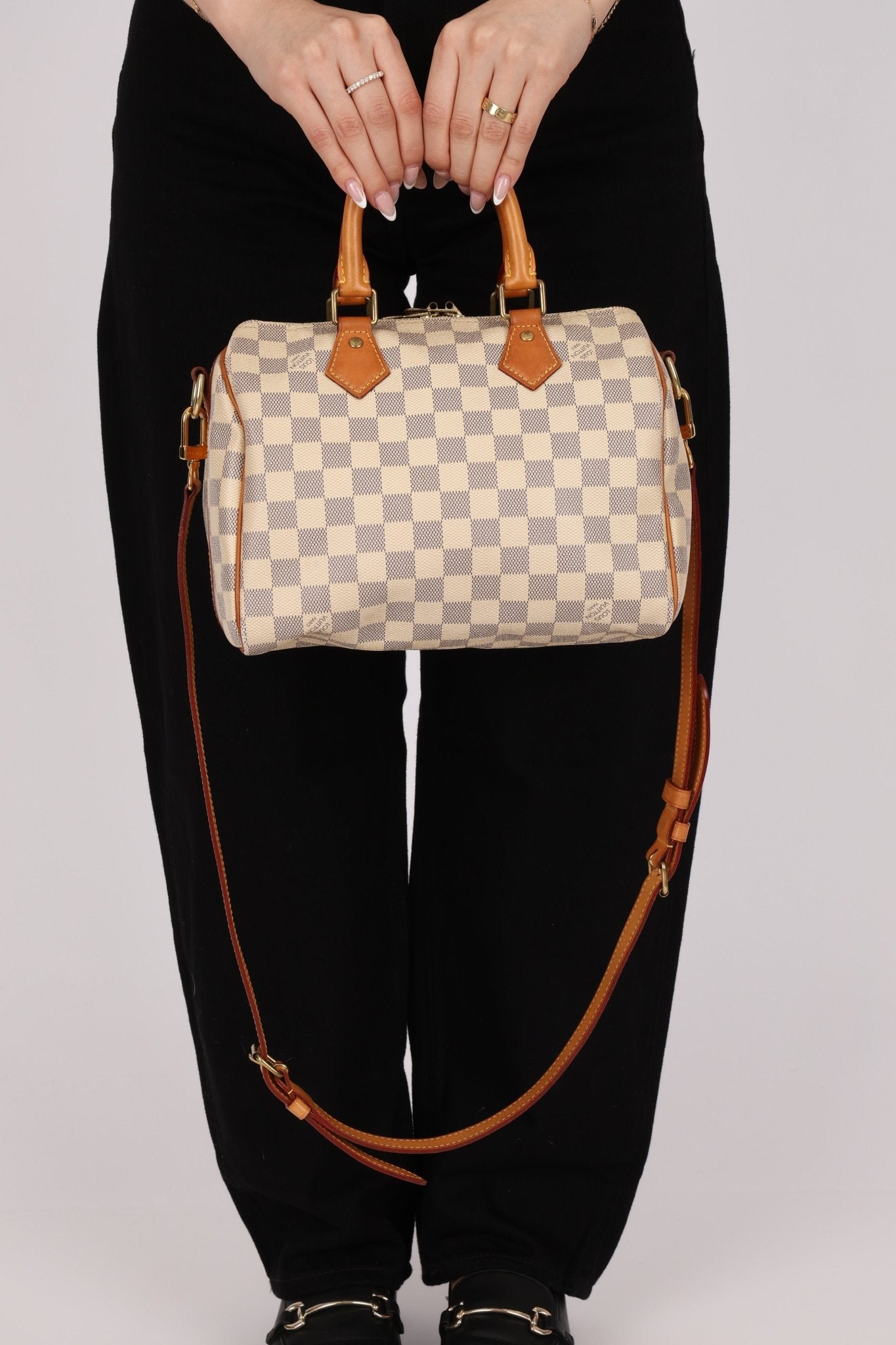 Vintage Louis Vuitton Azur Speedy Bandoliere 25 - FashioNica