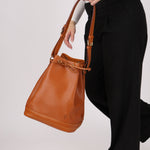 Vintage Louis Vuitton Cognac Epi Large Noe - FashioNica