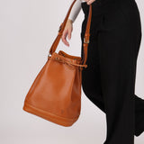 Vintage Louis Vuitton Cognac Epi Large Noe - FashioNica