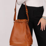 Vintage Louis Vuitton Cognac Epi Large Noe - FashioNica