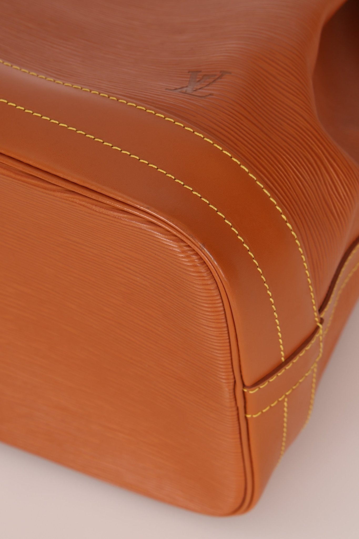 Vintage Louis Vuitton Cognac Epi Large Noe - FashioNica