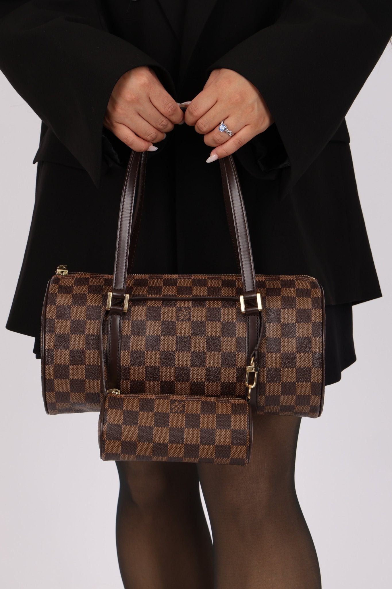 Vintage Louis Vuitton Damier Ebene Papillon 30 & Mini Papillon Set - FashioNica