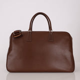 Vintage Prada Chocolate Leather Weekender Bag - FashioNica