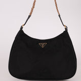 Vintage Prada Nylon Chain Pochette Cleo - FashioNica