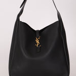 Yves Saint Laurent Le 5 A 7 Black Large Hobo Shoulder Bag - FashioNica