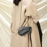 Dior Mini Saddle Pouch on Chain