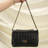 Chanel Vertical Lambskin Medium Flap