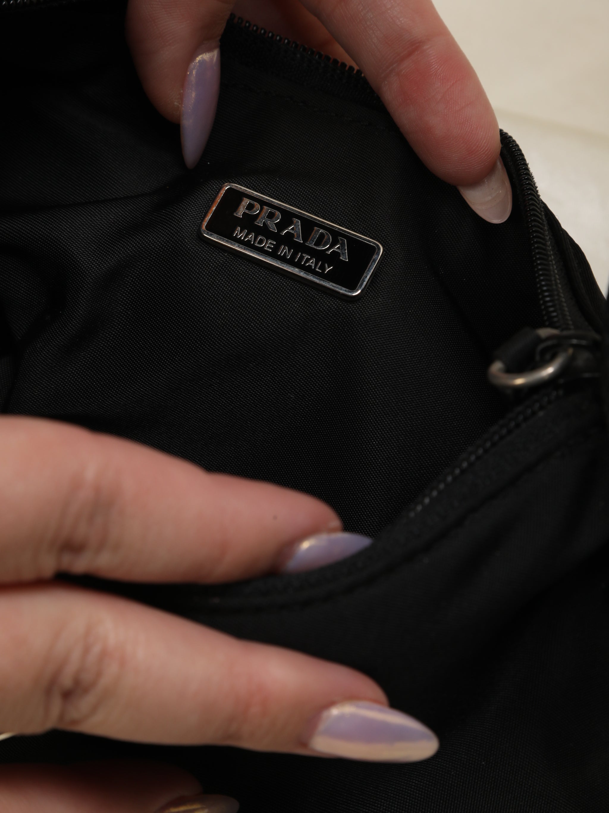 Prada Nylon Hobo + Nylon Pouch