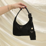 Prada Nylon Hobo + Nylon Pouch