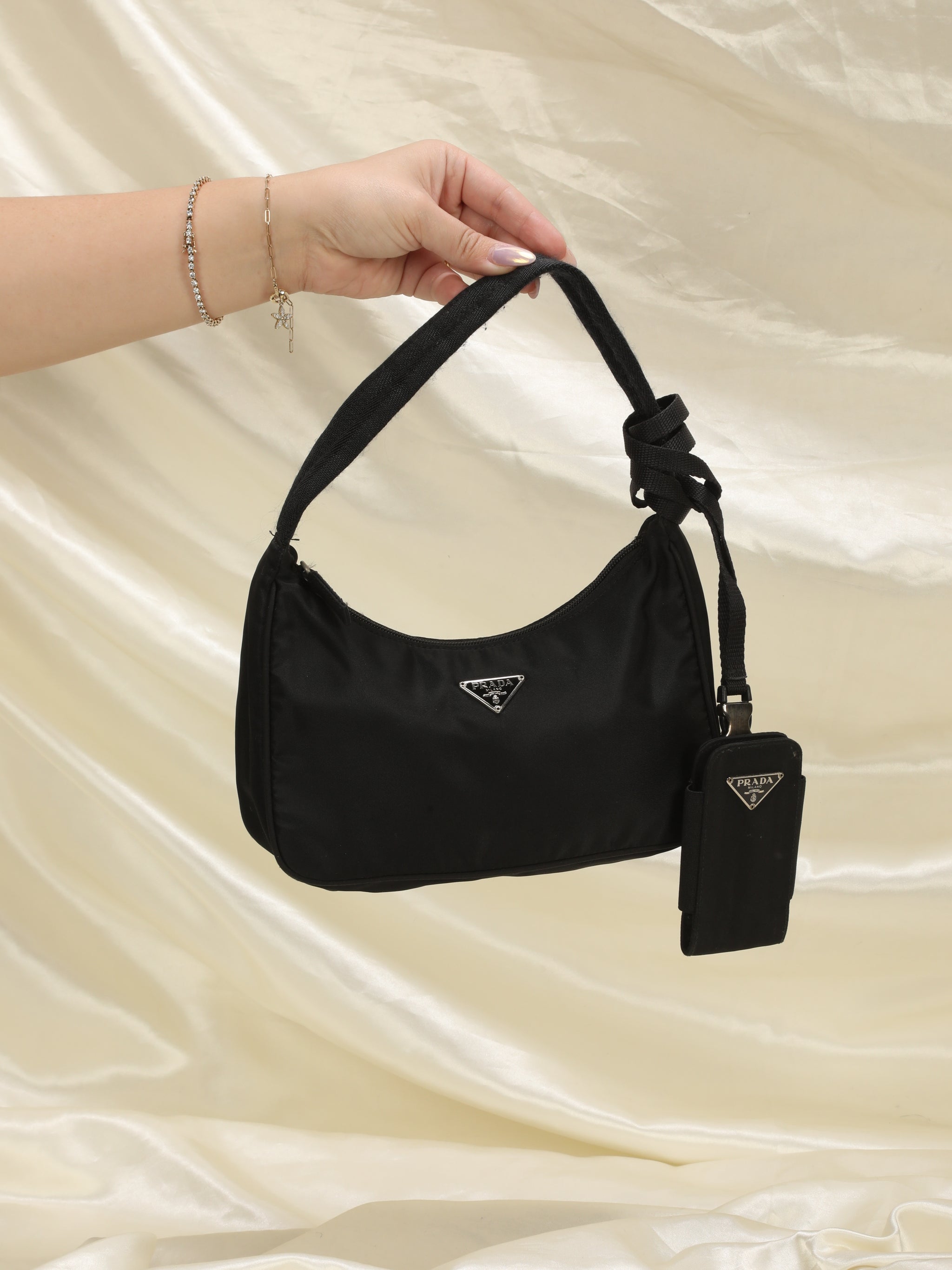 Prada Nylon Hobo + Nylon Pouch