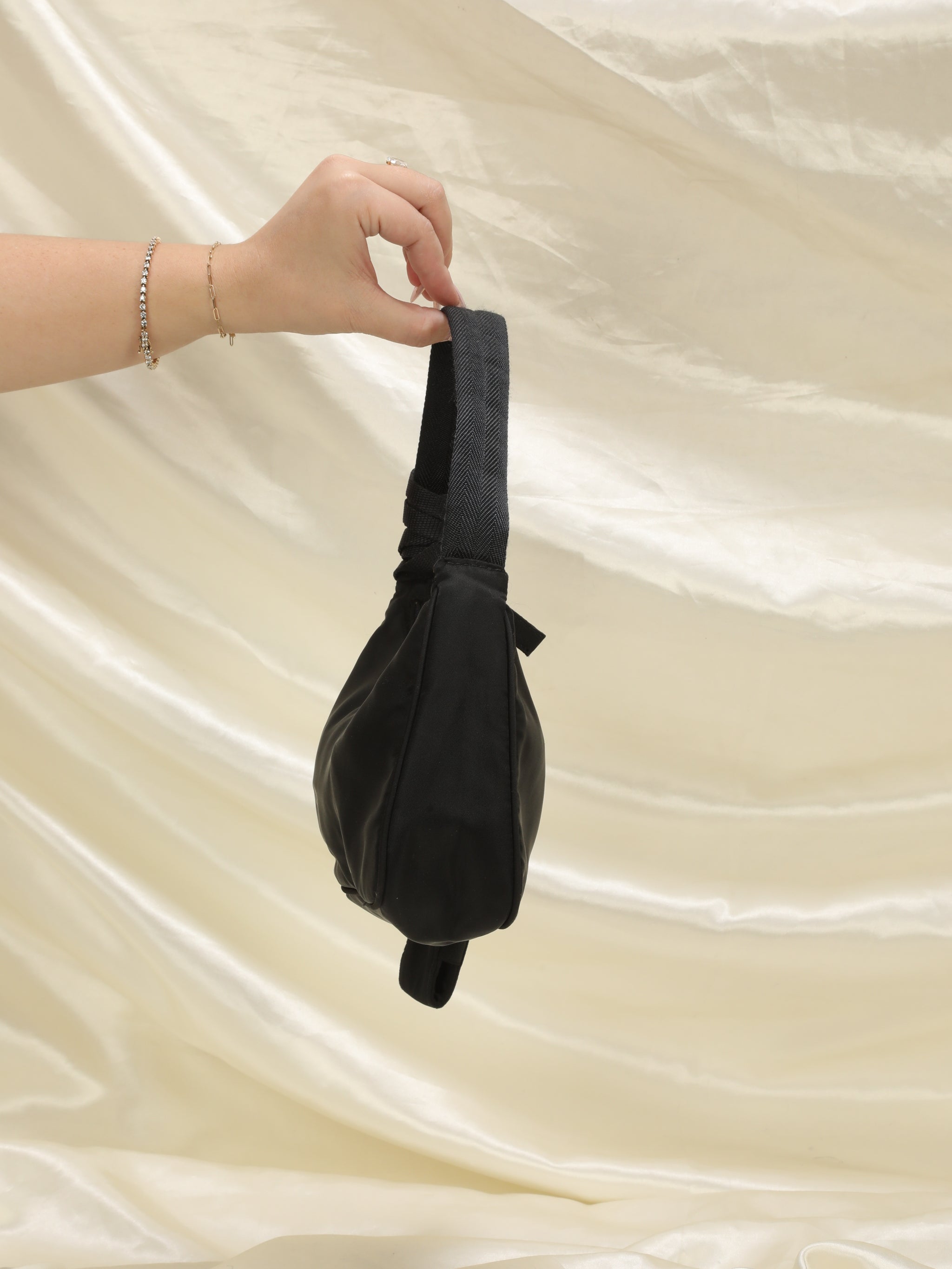 Prada Nylon Hobo + Nylon Pouch