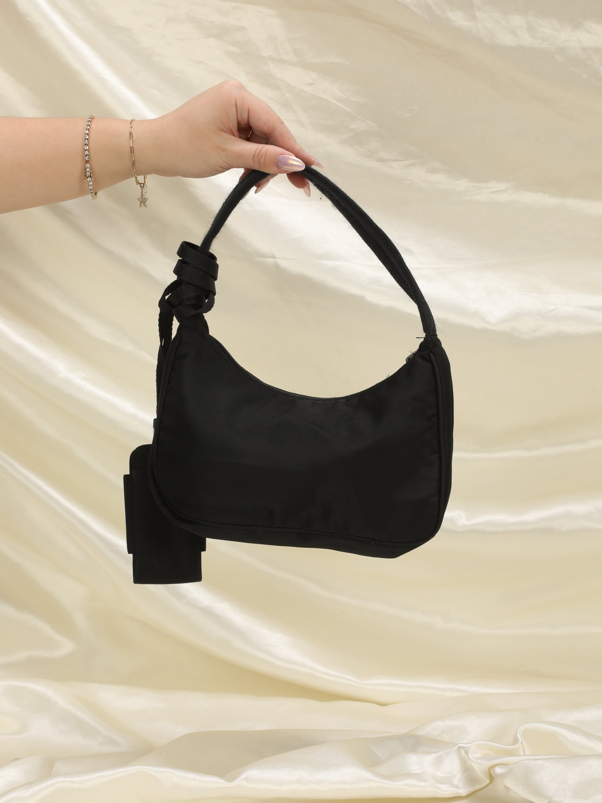 Prada Nylon Hobo + Nylon Pouch