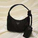 Prada Nylon Hobo + Nylon Pouch