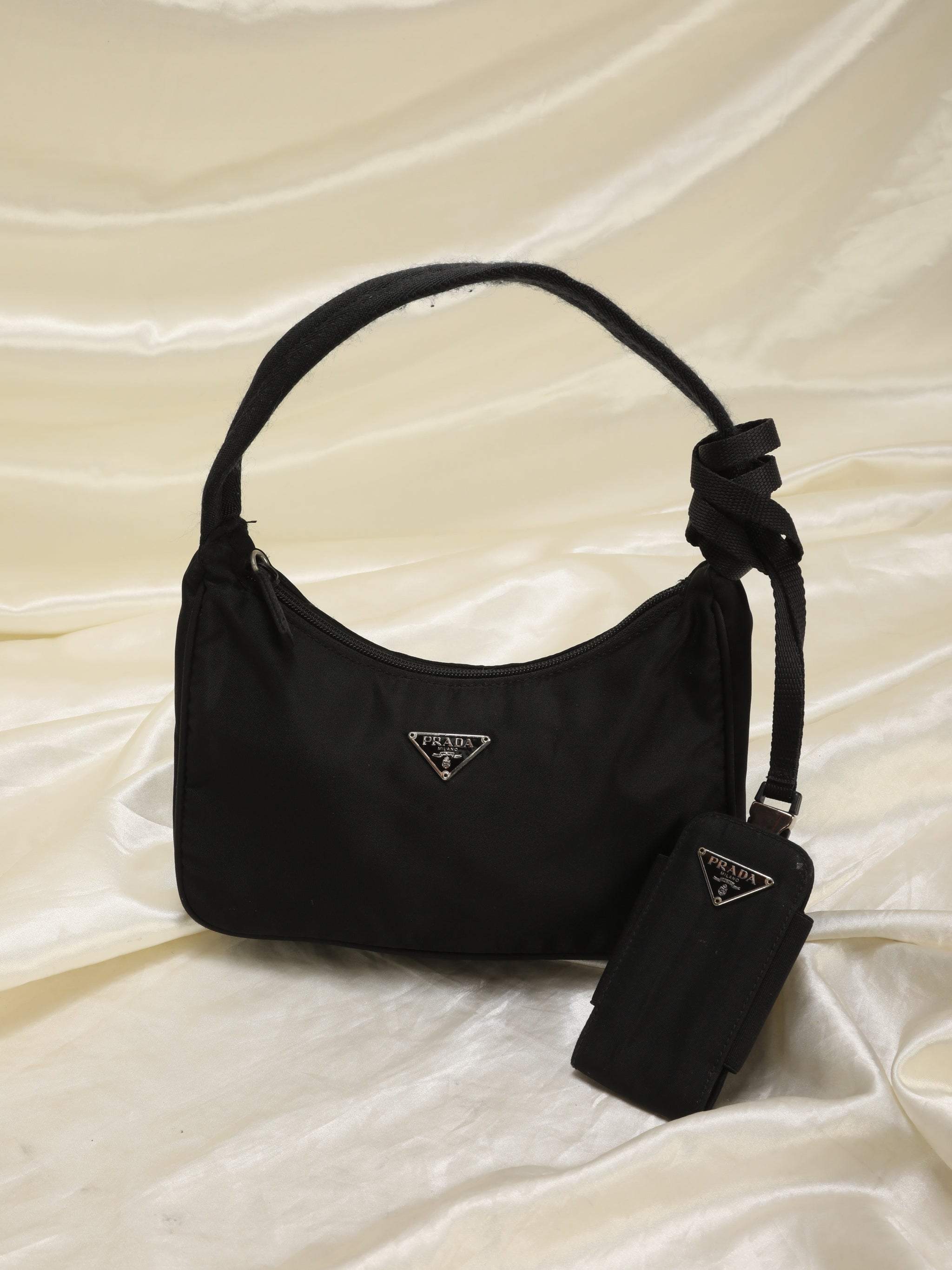 Prada Nylon Hobo + Nylon Pouch