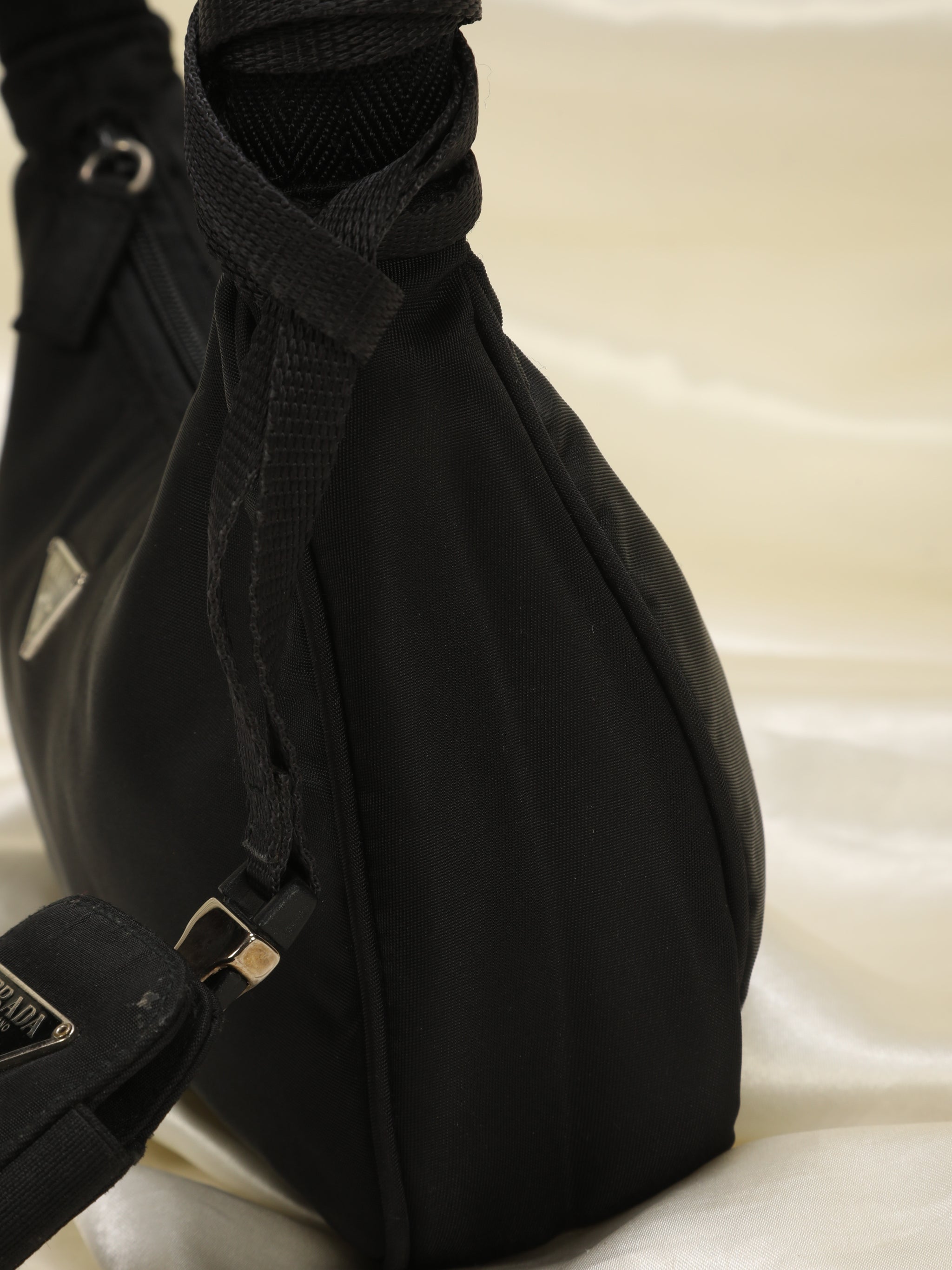 Prada Nylon Hobo + Nylon Pouch