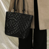 Chanel Lambskin Cambon Mini Tote
