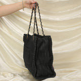Extremely Rare Limited Edition Chanel Denim Embroidered Tote