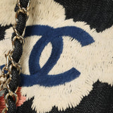 Extremely Rare Limited Edition Chanel Denim Embroidered Tote