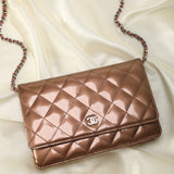 Chanel Patent Wallet on Chain