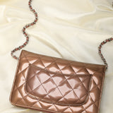 Chanel Patent Wallet on Chain