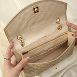 Chanel Lambskin Beige Half Flap