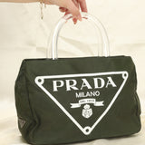 Rare Prada Nylon Lucite Tote Bag
