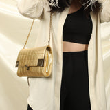 Rare Chanel Metallic Lambskin Chocolate Bar