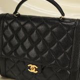 Chanel Caviar Top Handle Flap Bag
