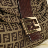 Rare Fendi Zucchino Double Flap Baguette