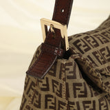 Rare Fendi Zucchino Double Flap Baguette