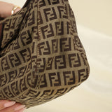Rare Fendi Zucchino Double Flap Baguette