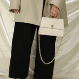 Rare Chanel Lambskin Trapezoid